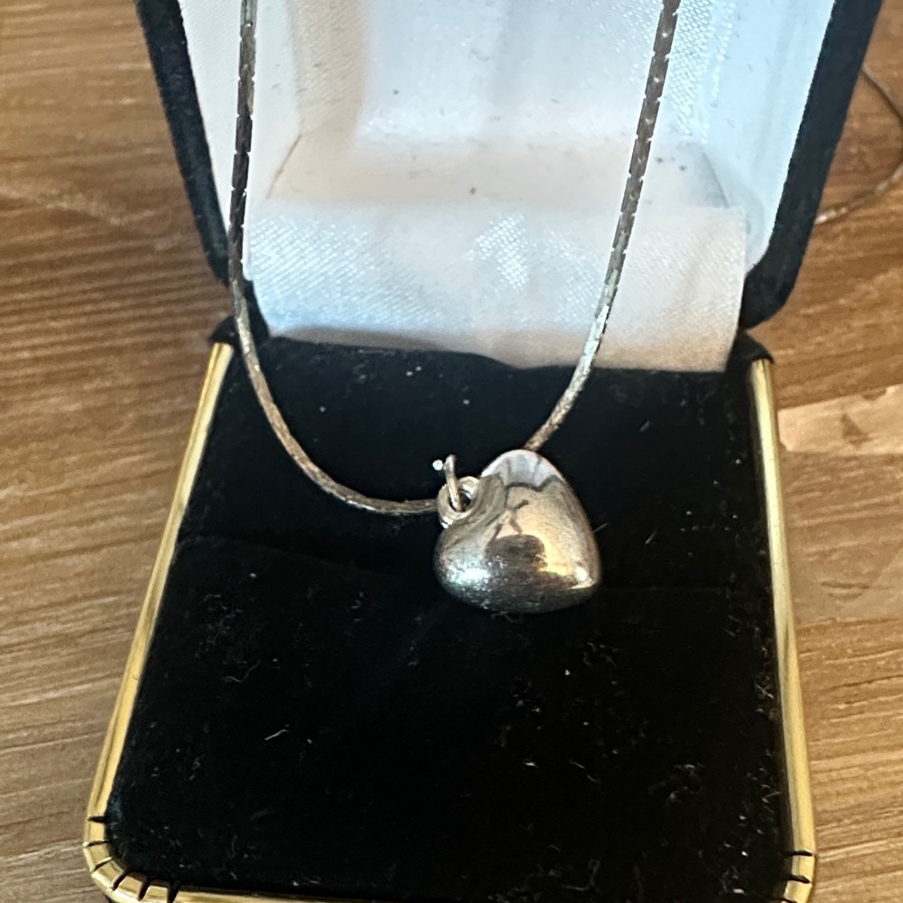 Vintage Bubble Heart Necklace